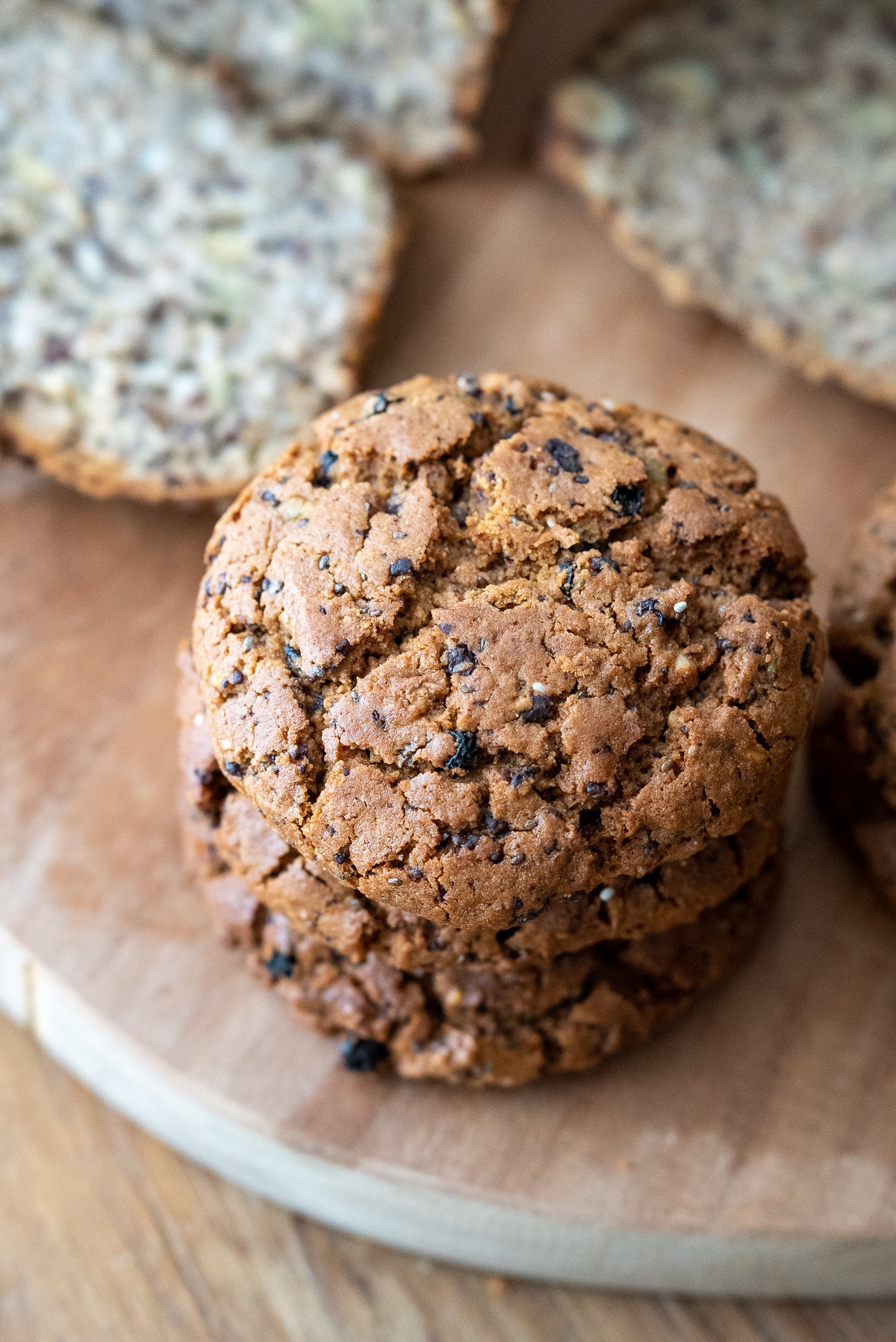 ORGANIC CHOC CHIP PROTEIN COOKIES x 4 (GF VEGAN)