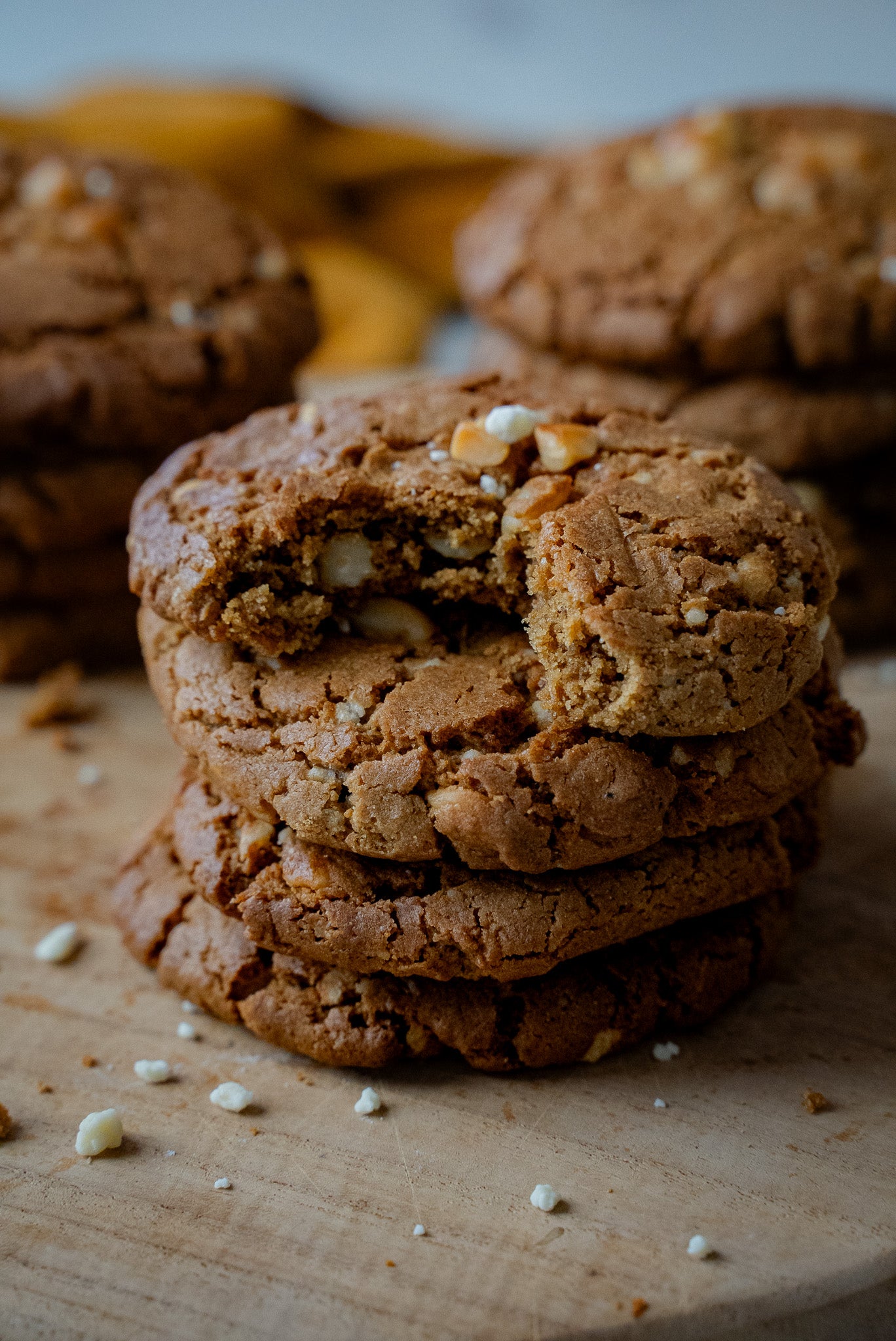 CRANBERRY & MACADAMIA COOKIES x 4 (GF VEGAN ORGANIC)