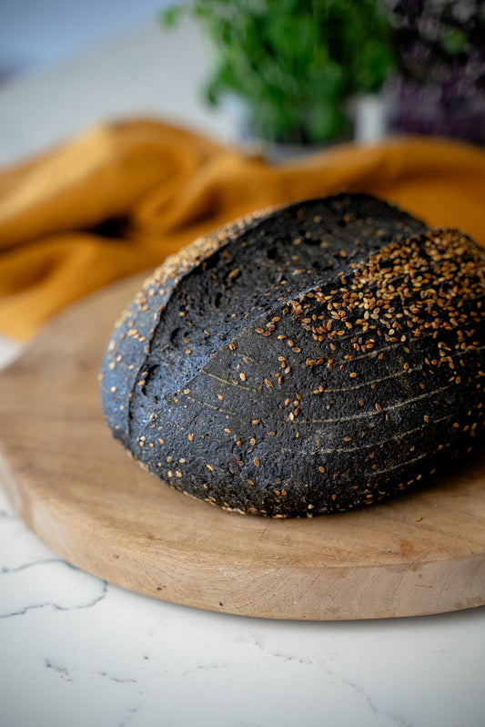 ORGANIC GF SOURDOUGH CHARCOAL SESAME LARGE