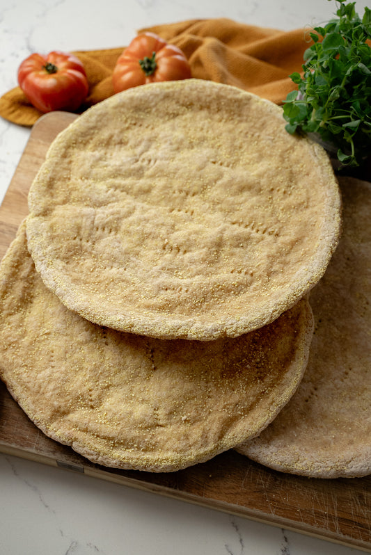ORGANIC GF SOURDOUGH PIZZA BASES x 2